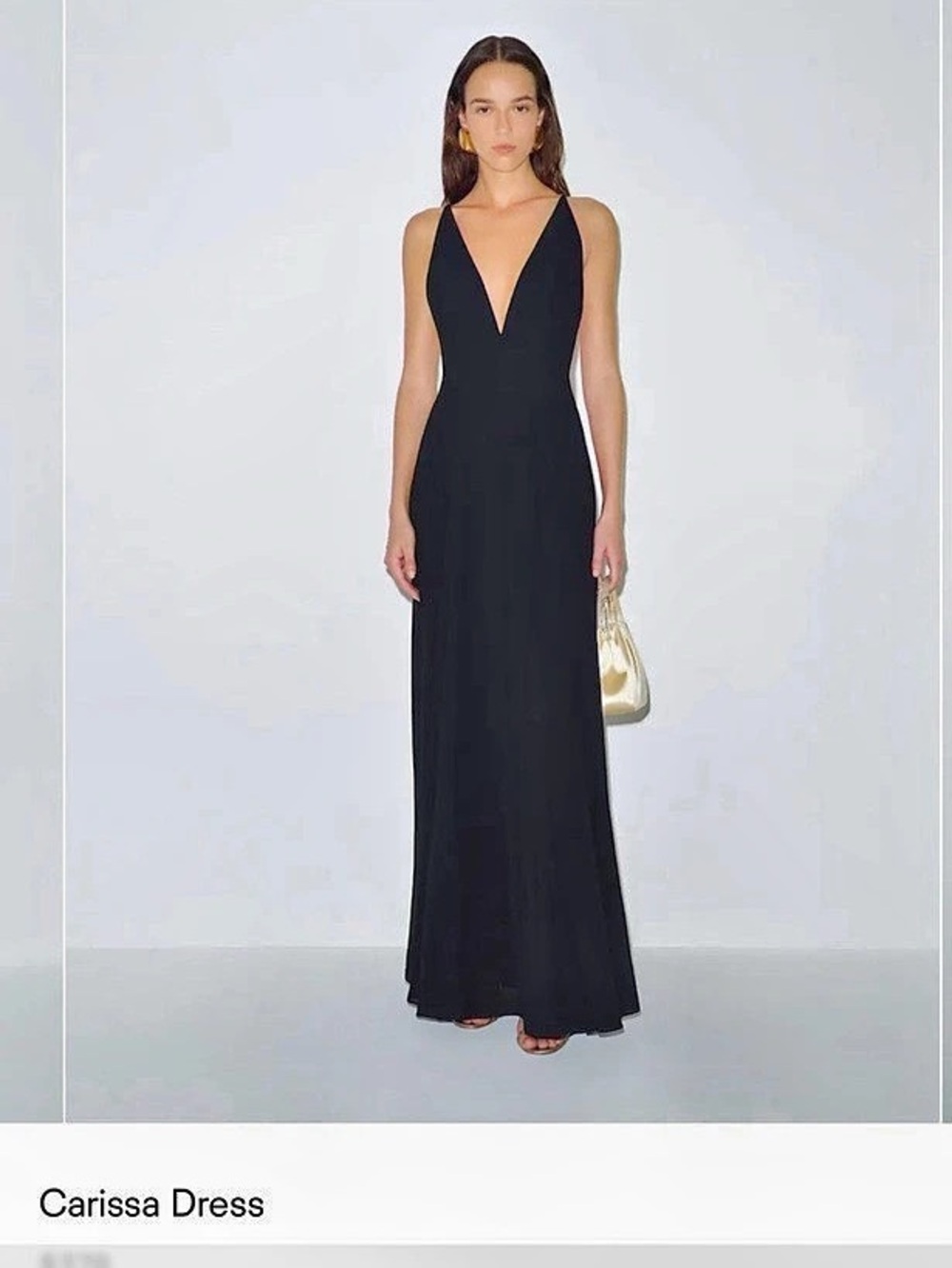Reformation Carissa Dress Black Maxi Dress